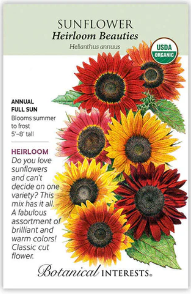 Heirloom Beauties Sunflower Seeds
