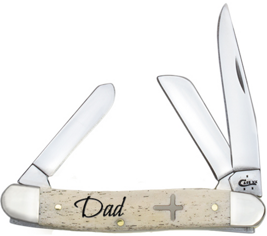 Case Knife Mini Trapper Dad with Cross 2250506