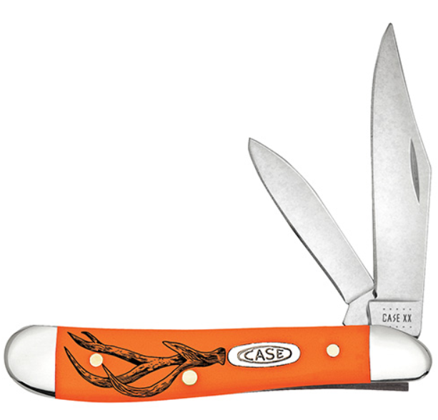 Case Knife Orange Deer Antler Peanut AWTC20DA