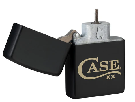 Case Knife Lighter Case Zippo Black Matte W/Bit Safe Screwdriver Insert 50298