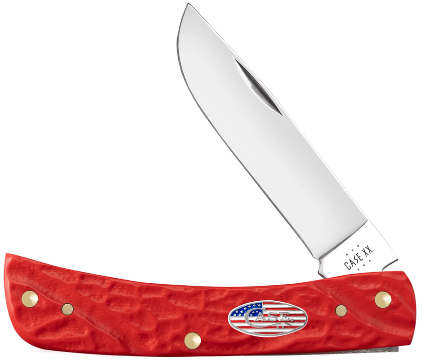 Case Knife Red Synthetic Rough Jig Sod Buster Jr 39968