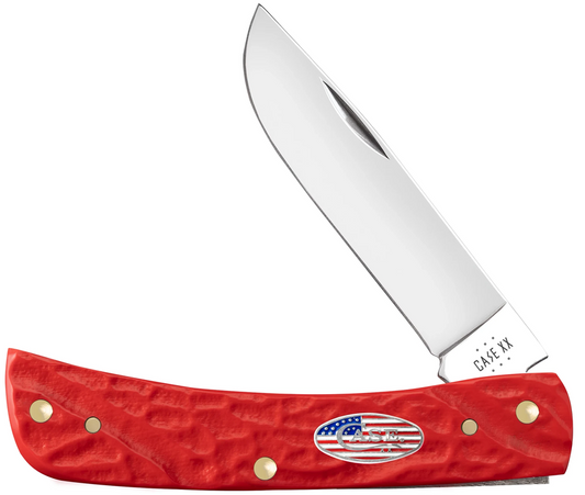 Case Knife Red Synthetic Rough Jig Sod Buster Jr 39968