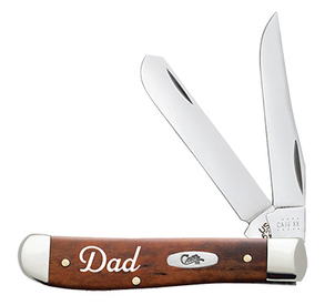 Case Knife Smooth Chestnut Bone Dad Mini Trapper AWTC07DD