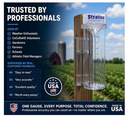 Stratus Rain Gauge Meter Reader