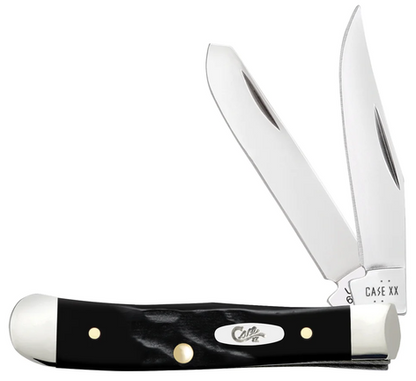 Case Knife Black Synthetic Rough Jig Tiny Trapper 18241