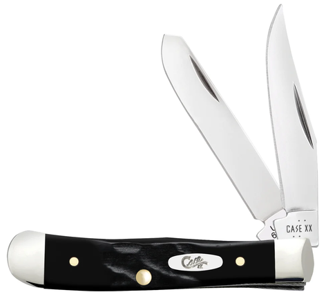 Case Knife Black Synthetic Rough Jig Tiny Trapper 18241