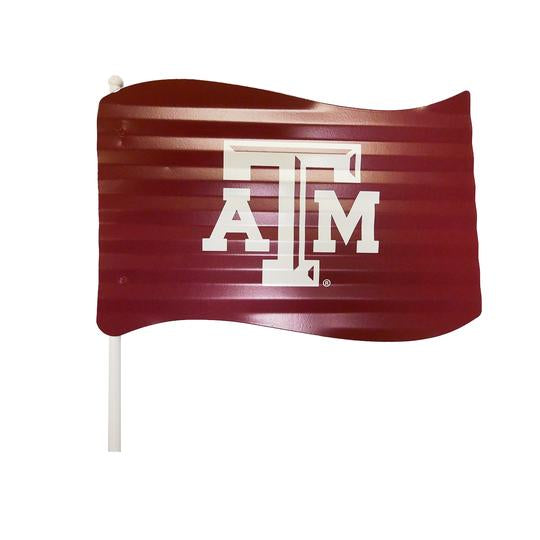 Texas A&M Metal Flag