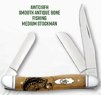 Case Knife Smooth Fishing Stockman AWTC18FH
