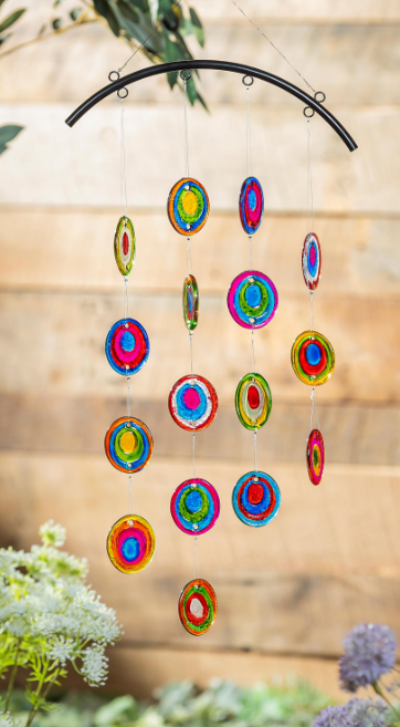 Glass Circle Hanging Glass Chime
