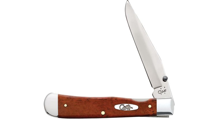 Case Knife Chestnut Trapper Lock with Clip 30112