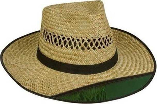 Turner Hat XLarge Green Visor Straw Hat