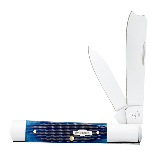 Case Knife Blue Bone Rogers Razor 02798