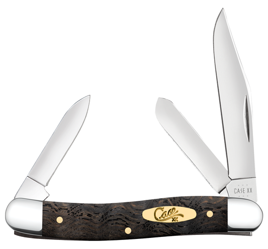 Case Knife Black Curly Oak Stockman 14001